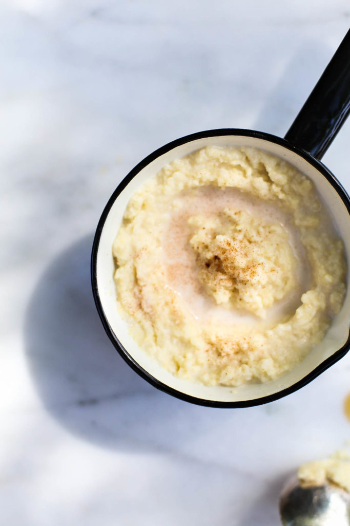 millet porridge cooked