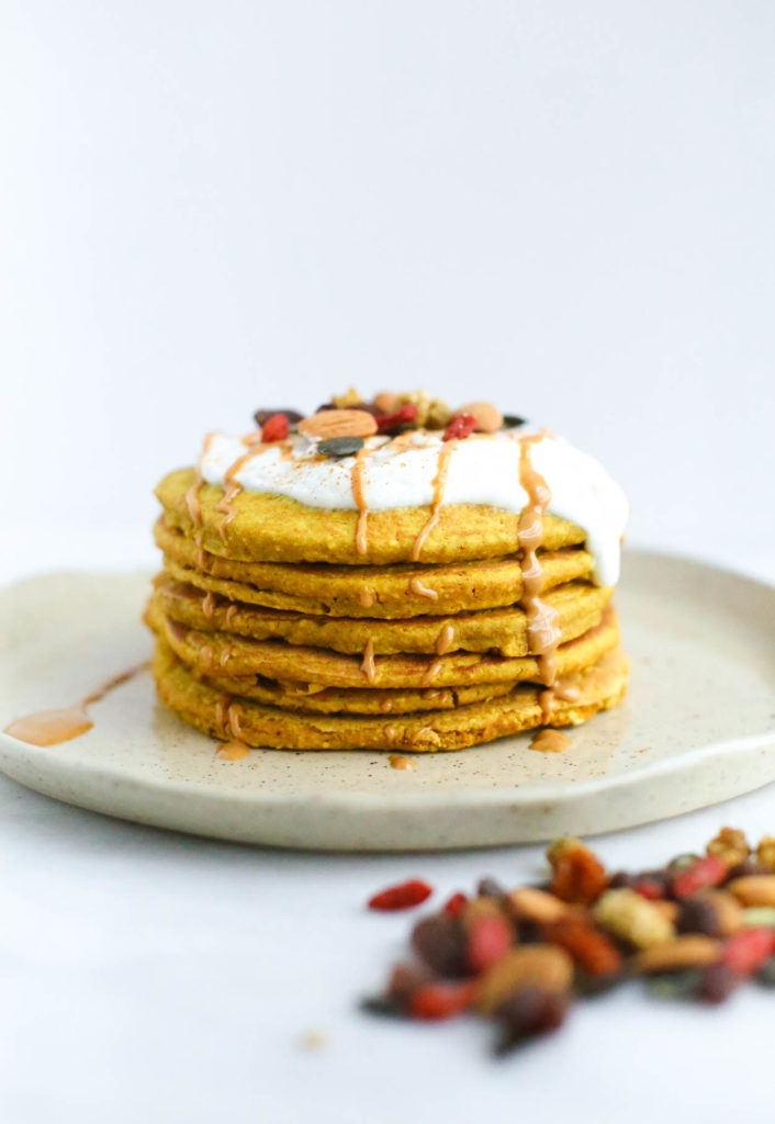 turmeric, gluten-free, dairy-free, flourless, breakfast, pancakes, cinnamon, healthy