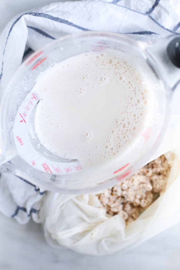 cinnamon vanilla homemade almond milk