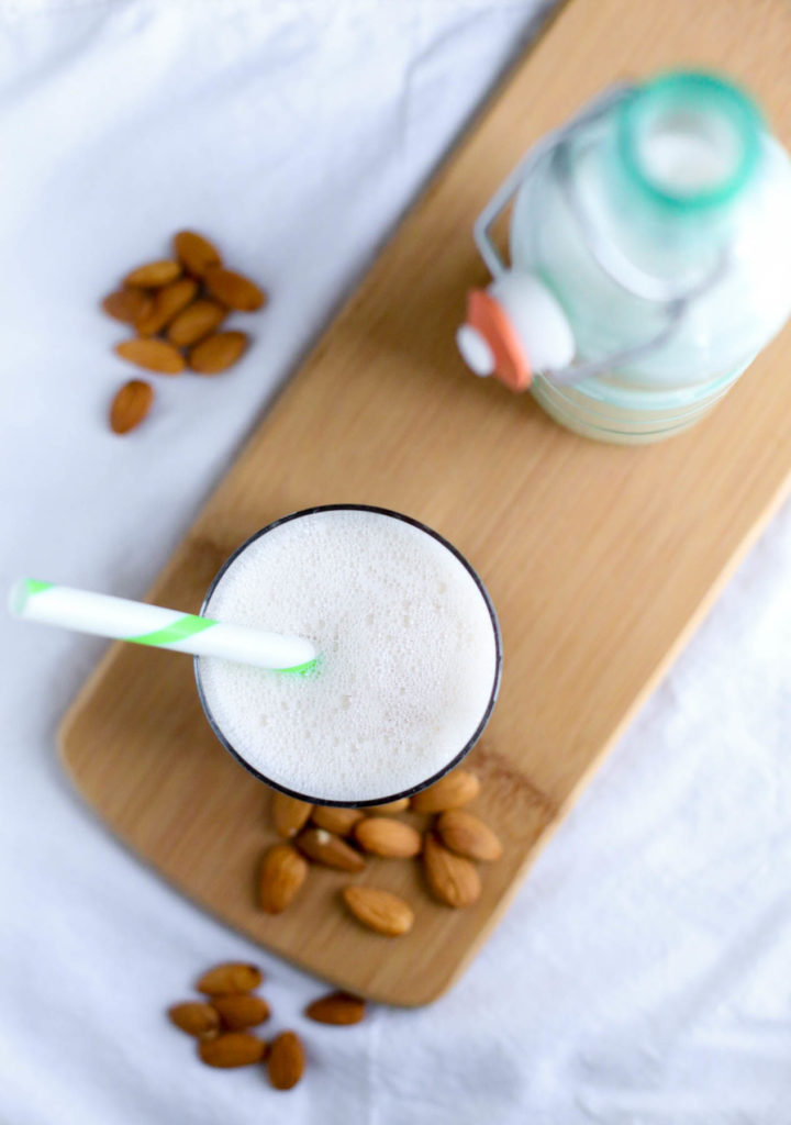 cinnamon vanilla homemade almond milk