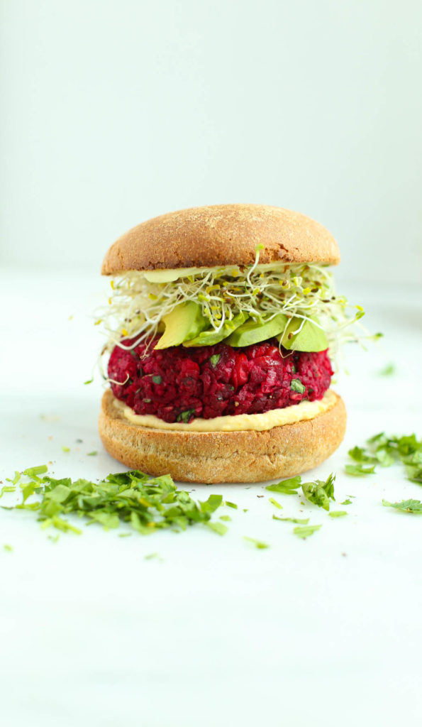 beet, chickpea, vegan, burger, healthy recipes, lunch, dinner, clean eating, vegetarian, gluten-free, dairy-free, low calorie