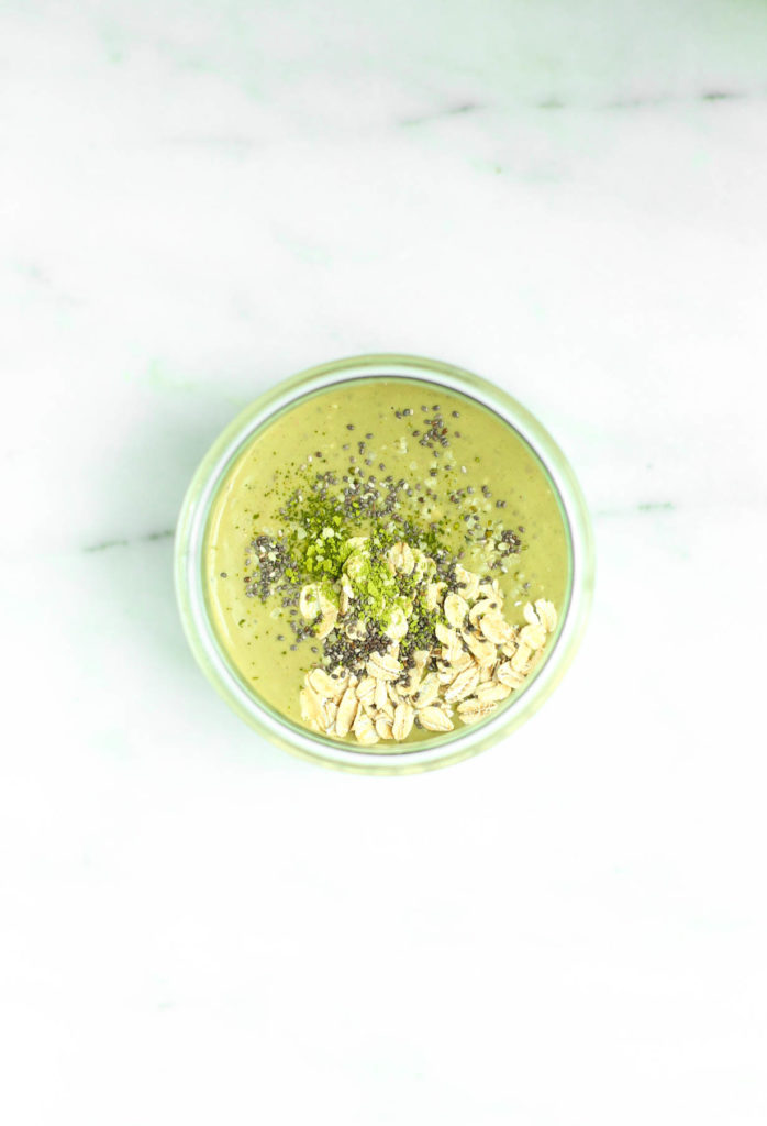 chia, matcha, breakfast, smoothie, vegan, gluten-free, dairy-free, refined sugar-free, overnight oats, everyday meals, healthy recipes