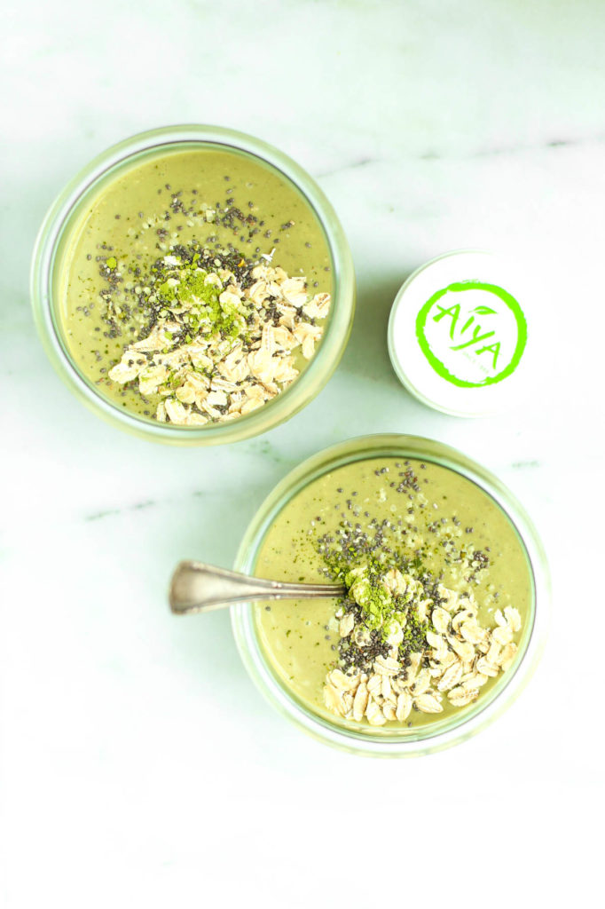 chia, matcha, breakfast, smoothie, vegan, gluten-free, dairy-free, refined sugar-free, overnight oats, everyday meals, healthy recipes