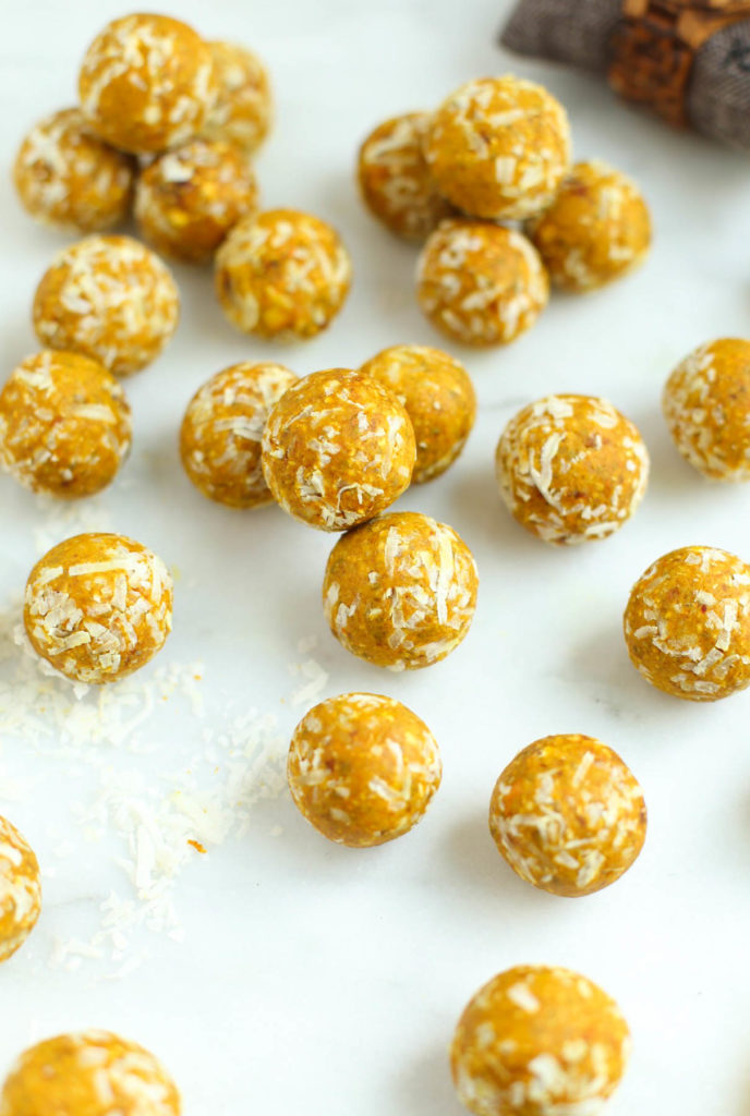 no bake, lemon, turmeric, energy balls